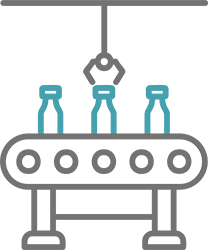 Icône chaîne de production alimentaire, Mtech2S.