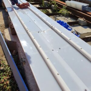 Mtech 2S a réalisé ce coffrage en composite portable et blanc.