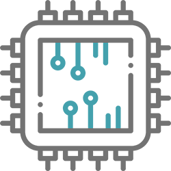 icône carte électronique pour les clients du secteur électronique qui peuvent s'adresser à Mtech2S.